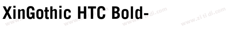 XinGothic HTC Bold字体转换